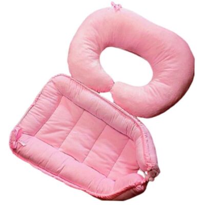 Nid pour bébé en velours rose Modèle Nazila