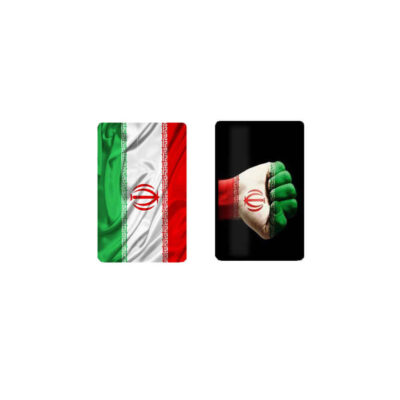 Autocollant pour carte bancaire – Motif du drapeau iranien
