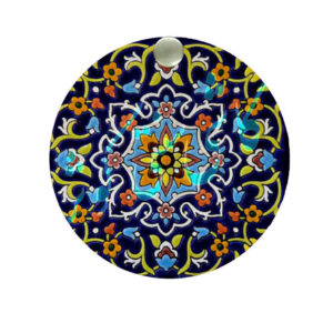 Miroir de poche compact avec design Darya inspiré de la Perse