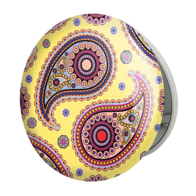 Miroir de poche avec design Paisley inspiré de la Perse