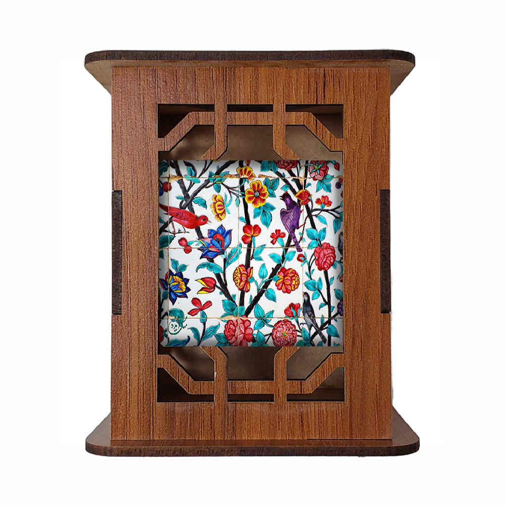 Porte-stylo en bois pour bureau avec motif inspiré de la Perse Mahnoosh