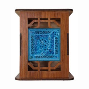 Porte-stylo en bois pour bureau avec motif inspiré de la Perse Aroosha