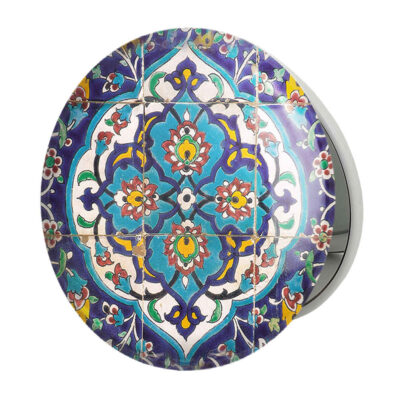 Miroir de poche compact avec design Newsha inspiré de la Perse