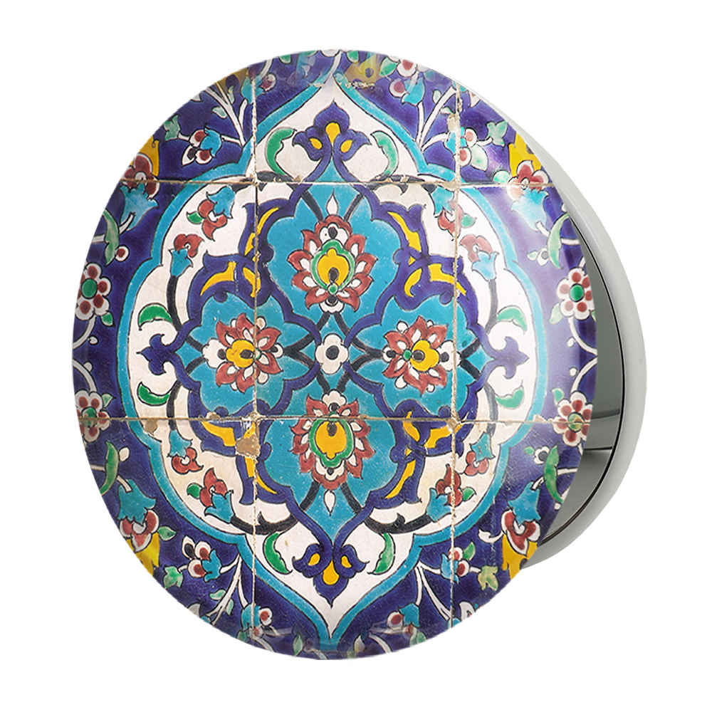 Miroir de poche compact avec design Newsha inspiré de la Perse