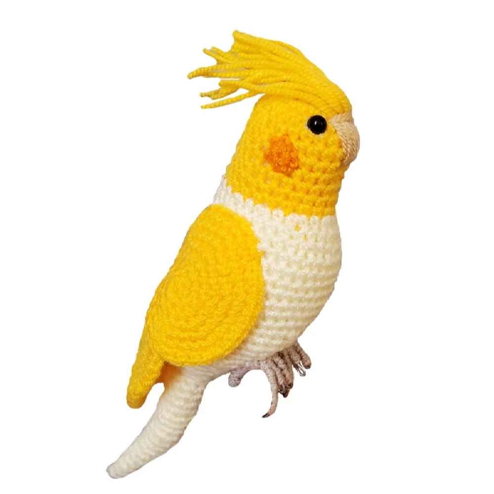 Amigurumi Oiseau Cockatiel en Peluche – Jouet en Crochet Fait Main | Doux et Charmant