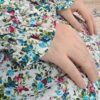 Tchador Islamique de Namaz avec Manches pour Femmes Idéal pour la Prière - Motif Floral Helma