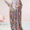 Tchador Islamique de Namaz avec Manches pour Femmes Idéal pour la Prière - Motif Floral Aram
