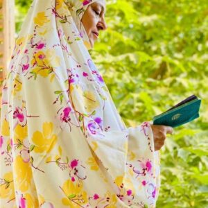 Tchador Islamique de Namaz avec Manches pour Femmes Idéal pour la Prière – Motif Floral Setareh