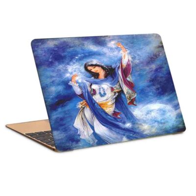 Autocollant sticker style peinture pour ordinateur portable modèle Femme