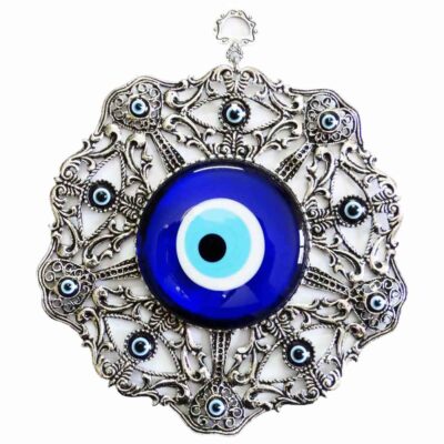 Amulette Murale Œil Turc Bleu Modèle Hasti