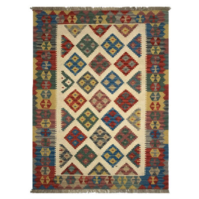 Tapis Persan Fait Main avec Design Toranj et Médaillon
