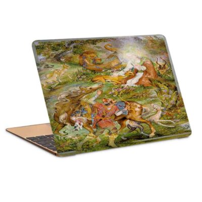 Autocollant sticker couverture pour ordinateur portable modèle Gazelle