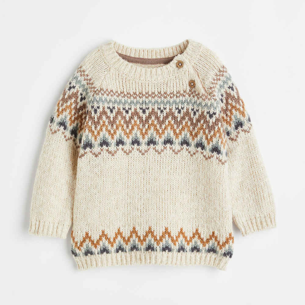 Pull tricoté pour bébé Modèle Mahoor
