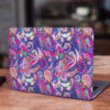 Autocollant sticker pour ordinateur portable motif ornement floral