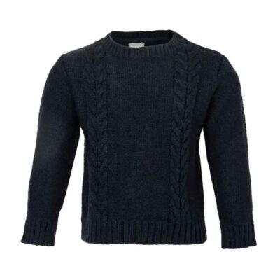 Pull tricoté pour bébé Modèle Winter (Noir)