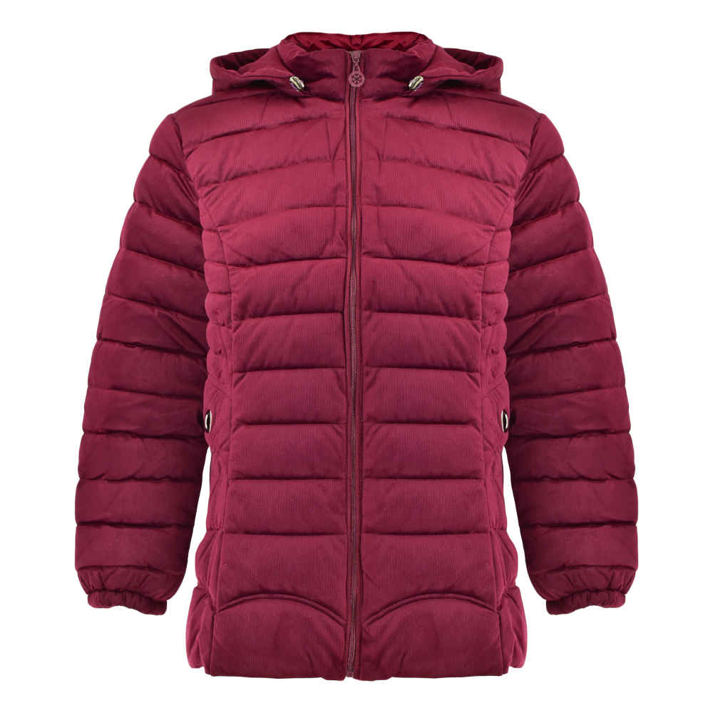 Puffer Jacket for Women Long Sleeve Zipper with Hood
