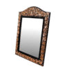 Ensemble miroir et bougeoirs gravés en cuivre persan – Design Roi
