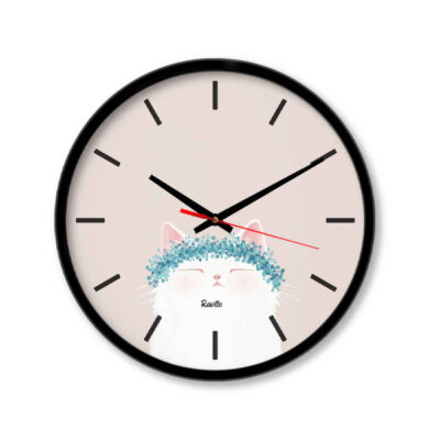 Horloge de Bureau Fantaisie Moderne – Modèle Chat Mignon