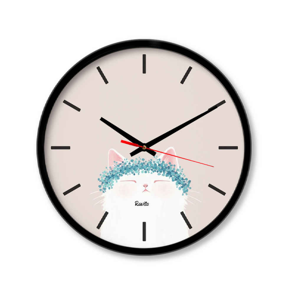 Horloge de Bureau Fantaisie Moderne - Modèle Chat Mignon