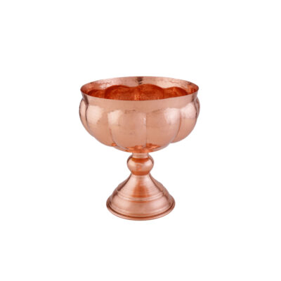 Bol de service en cuivre traditionnellement martelé et adapté pour les glaces Sarina (x2)