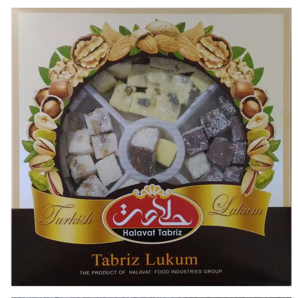 Lokum Délice turc mélangé avec des noix persanes - 600g