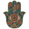 Tasse à Café en Céramique Islamique - Motif Hamsa et Œil Maléfique