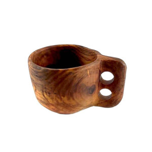 Tasse Rustique en Bois – Tasse de Camping Artisanale Modèle Nila