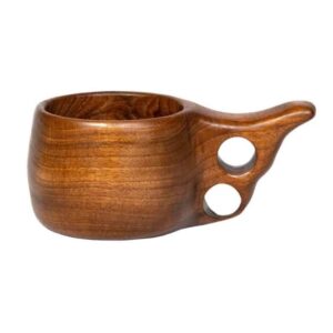 Tasse Rustique en Bois – Tasse de Camping Artisanale Modèle Arko