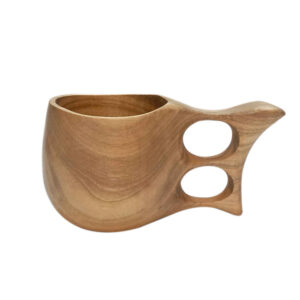 Tasse Rustique en Bois – Tasse de Camping Artisanale Modèle Classique