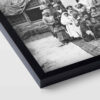 Affiche murale PVC persane noir et blanc avec cadre - Ghajarieh