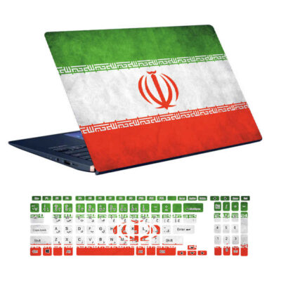 Autocollant pour ordinateur portable et clavier drapeau d’Iran