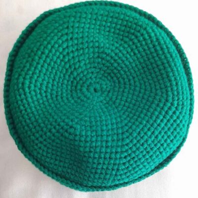 Kufi Taqiyah Turc Vert – Chapeau de tête musulman en coton traditionnel