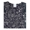 Blouse médicale noire pour homme et ensemble de bonnet – Élégante et professionnelle