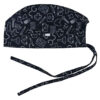 Blouse médicale noire pour homme et ensemble de bonnet – Élégante et professionnelle