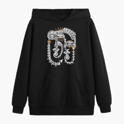 Sweat à manches longues noir pour homme modèle Shahab