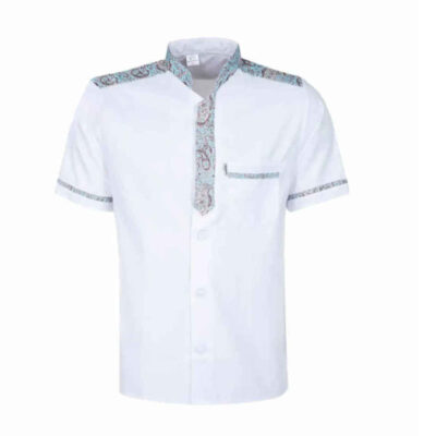 Veste de chef à manches courtes pour homme – Élégante et fonctionnelle