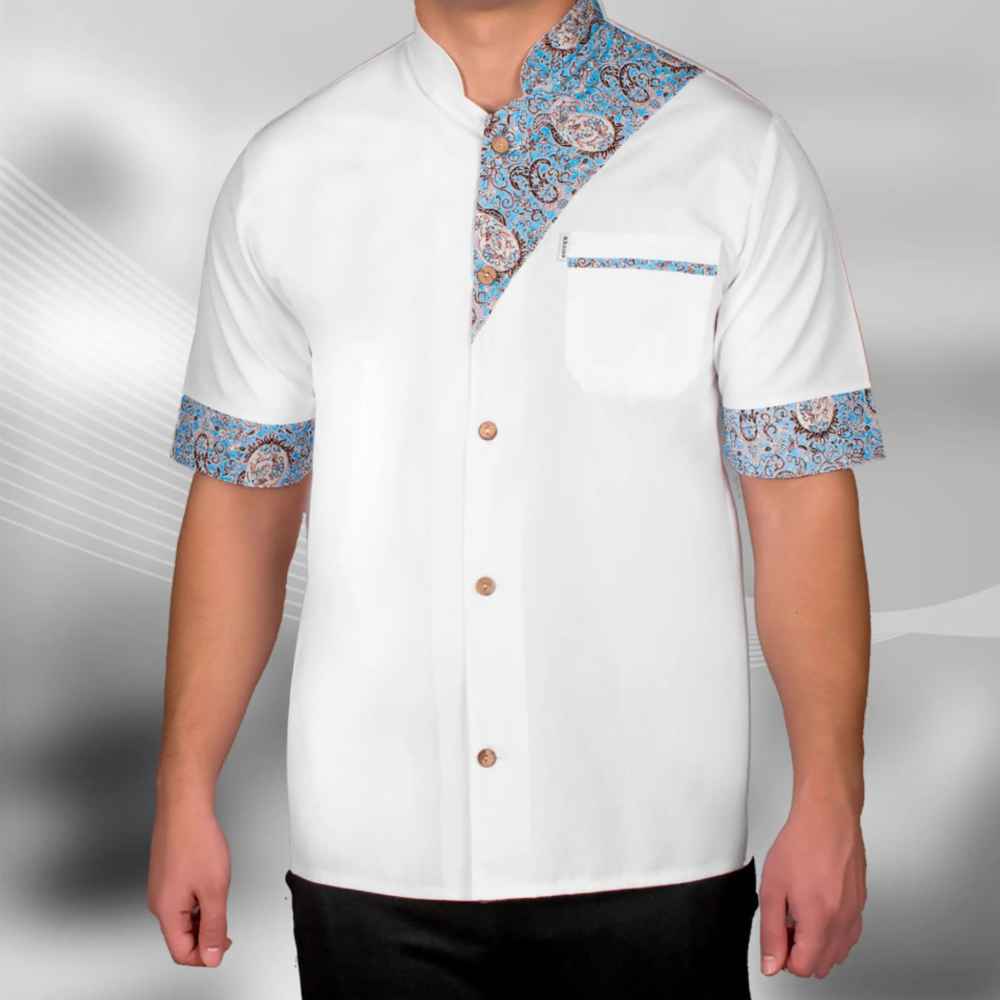 Veste de chef à manches courtes pour homme – Moderne et confortable