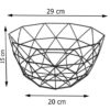Panier à fruits en fil métallique modèle Moshabak
