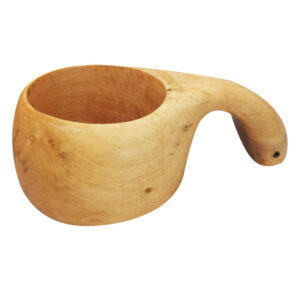 Tasse Rustique en Bois – Tasse de Camping Artisanale Modèle Diba