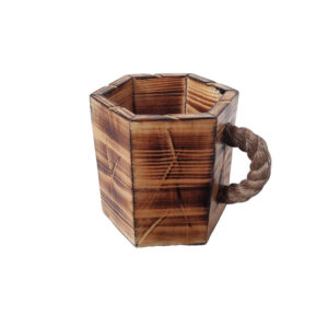 Tasse Rustique en Bois – Tasse de Camping Artisanale Modèle Roshana