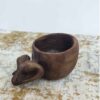 Tasse Rustique en Bois - Tasse de Camping Artisanale Modèle Buffle