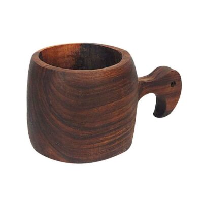 Tasse Rustique en Bois – Tasse de Camping Artisanale Modèle Rêve