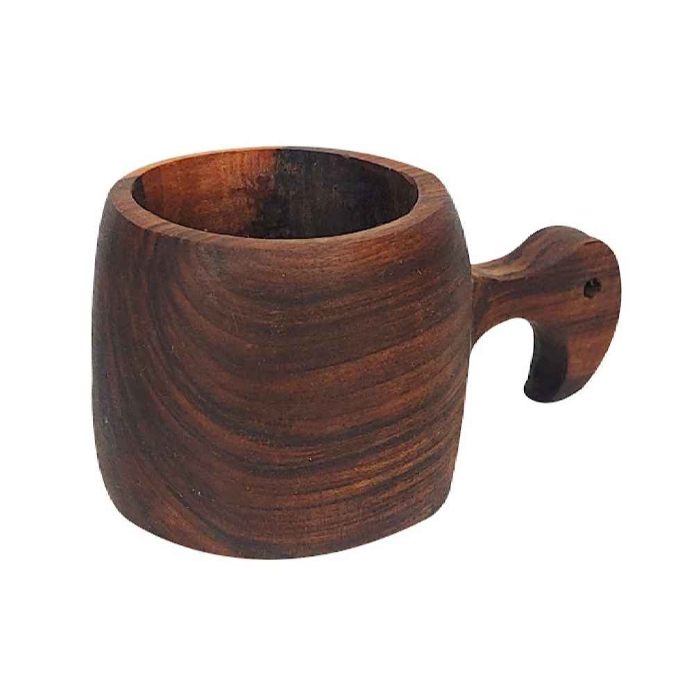 Tasse Rustique en Bois - Tasse de Camping Artisanale Modèle Rêve