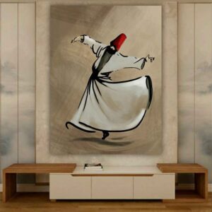 Tenture Murale Derviche Tourneur Persan