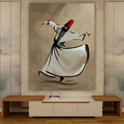 Tenture Murale Derviche Tourneur Persan