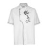 Veste de chef à manches courtes brodée