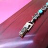 Bracelet en Argent avec Pierre Turquoise pour Femmes Ladan