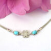 Bracelet en Argent avec Pierre Turquoise pour Femmes Kian