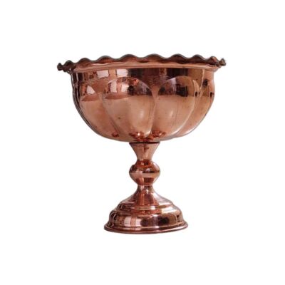 Bol de service en cuivre traditionnellement martelé et adapté pour les glaces Alvand (x3)