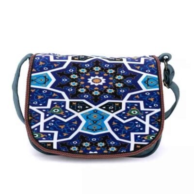 Sac à bandoulière bohémien avec motif inspiré de la Perse